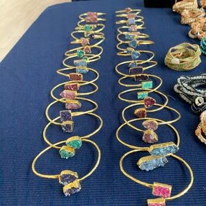 Handmade bracelets made with  gemstones